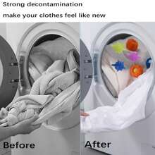 20 pezzi palline per bucato riutilizzabili + 5 pezzi raccoglitori di capelli per palline da bucato, 25 pezzi di colori casuali, palline per il lavaggio senza grovigli, palline per bucato colorate per aumentare il potere di pulizia della macchina