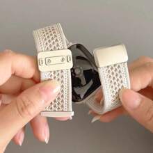 Correa de reloj magnética de nailon flexible compatible con Apple Watch Ultra 2/1 de 49 mm, Apple Watch Series 10 9 8 7 SE6 5 4 3 de 46 mm, 42 mm, 45 mm, 41 mm, 44 mm, 40 mm, 38 mm, apta para hombres y mujeres