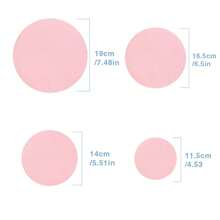 4pcs/Set Solid Color Round Gift Box Set, Stackable Design, Suitable For Various Occasions Like Valentine's Day, Birthday, Wedding, Party, Daily Use - Pink - View 10