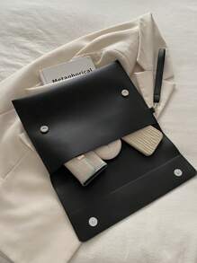 Fashionable Solid Color Simple Bow Decoration Envelope Flip Handbag, Suitable For Shopping, Wallets, Shopping, Young Women, College Students, Newcomers And White-Collar Workers. They Are Very Suitable For Offices, Universities, Work, Business, Commuting, Outdoor Activities, Travel, And Outings