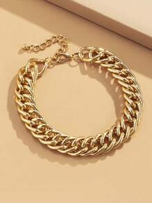 Moonfan 1 pezzo Cavigliera in metallo a doppio filo con catena da donna, adatta per l'uso quotidiano