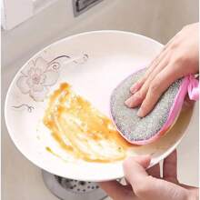 12pcs/Set Kitchen Cleaning Sponge, Microfiber Cloth, Square Wipe Cloth, Minimalist Dish Washing Rags, Sink Or Stove Cleaning Cloths, Antibacterial Washable Cleaning Brushes, Kitchen Cleaning Tools
