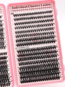 640 件专业艺术家多密度睫毛延长套装 | D 卷 9-16 毫米睫毛，30D/40D/50D 渐变浓密 | 轻盈灵巧的睫毛簇，打造沙龙级新娘/万圣节/派对造型 | 初学者友好型可重复使用超大包装，适合旅行和日常使用，包含迷人睫毛簇、眼睫毛簇、单根睫毛、睫毛、假睫毛 - D - 查看 4