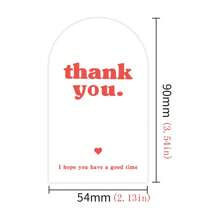 100pcs/Pack Simple English Thank You Stickers, Pink Airplane Seal Labels For Package, Gift, Party, Baking Decoration