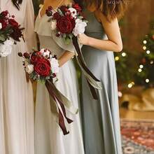 25pcs Artificial Flowers, Fake Flowers W/Stem For DIY Wedding Bouquets Centerpieces Arrangements Party Home Decorations - Yellow - View 5