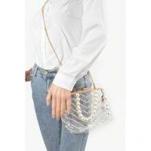 Stone Studded Transparent Clutch
