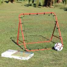 1pc 1m*1m Red Rebound Net, Portable Double-Sided Bounce Back Soccer Training Net