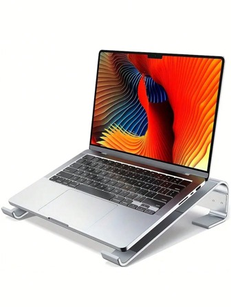 铝合金笔记本电脑支架，电脑增高支架金属支撑架，便携式散热垫支架整理底座