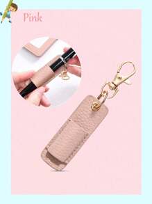 1pc Portable Student/Office Stationery Pen Holder With Key Chain, Mini Pen Clip,Back To School,School Supplies,Pencil Case,Pencil Pouch,School Bag