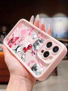 1pc High-Quality Pink Bow Pinkmas Series Soft Shockproof Phone Case Compatible With Iphone 16 Pro Max/16/16 Pro/15 Pro Max/15 Pro/15/14 Pro Max/14 Pro/14/13 Pro/13/12 Pro/12/11, Suitable For Teenage Girls