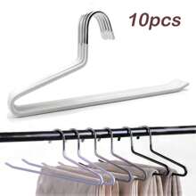 BKFUN 金属裤架 - 20/10/5/1 件装节省空间防滑衣柜收纳架，适用于牛仔裤、休闲裤、领带和围巾，重型防锈设计，牢固固定，防滑裤架收纳架 - 銀色 - 查看 9