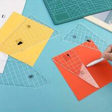 5pcs Acrylic Quilting Templates Set, Transparent Quilt Rulers, For Quilting Patterns, Sewing Machine Compatible, Craft Templates For Arts And Crafts Projects