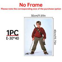 1/6Pcs Home Alone - Movie Posters Wall Arts - 90's Movie Posters - Canvas Wall Decorate - Home Alone Movie Poster For Living Room Bedroom Decor Gifts Birthday Graduation