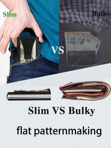 1 Piece Minimalist Wallet With RFID Shielding Function, Ultra-Thin Credit Card Clip, Aluminum Wallet, Suitable For Both Men And Women, Metal Wallet, Men's Front Pocket Can Be Used As A Gift, Multiple Colors, Minimalist Slim Fit