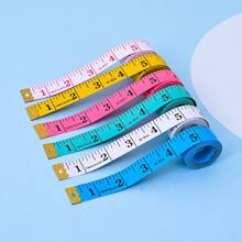 Soft Tape Measure Double Scale Body Sewing Flexible Tailor Craft Vinyl Ruler For Weight Loss Medical Body Measurement, Has Centimetre Scale On Reverse Side 60-Inch(Whiteoror Or Multi - Colored) - Multicolor - View 2
