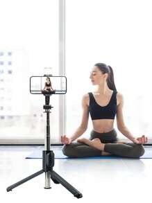 Perche à selfie sans fil de 93 cm/36,6 po de hauteur avec télécommande sans fil et éclairage de remplissage LED, convient à divers modèles de smartphones, diffusion en direct, photographie, assistant de voyage idéal compatible avec et Android pour les vacances d'été, les voyages, l'éclairage de remplissage, les activités de plein air, le trépied de diffusion en direct