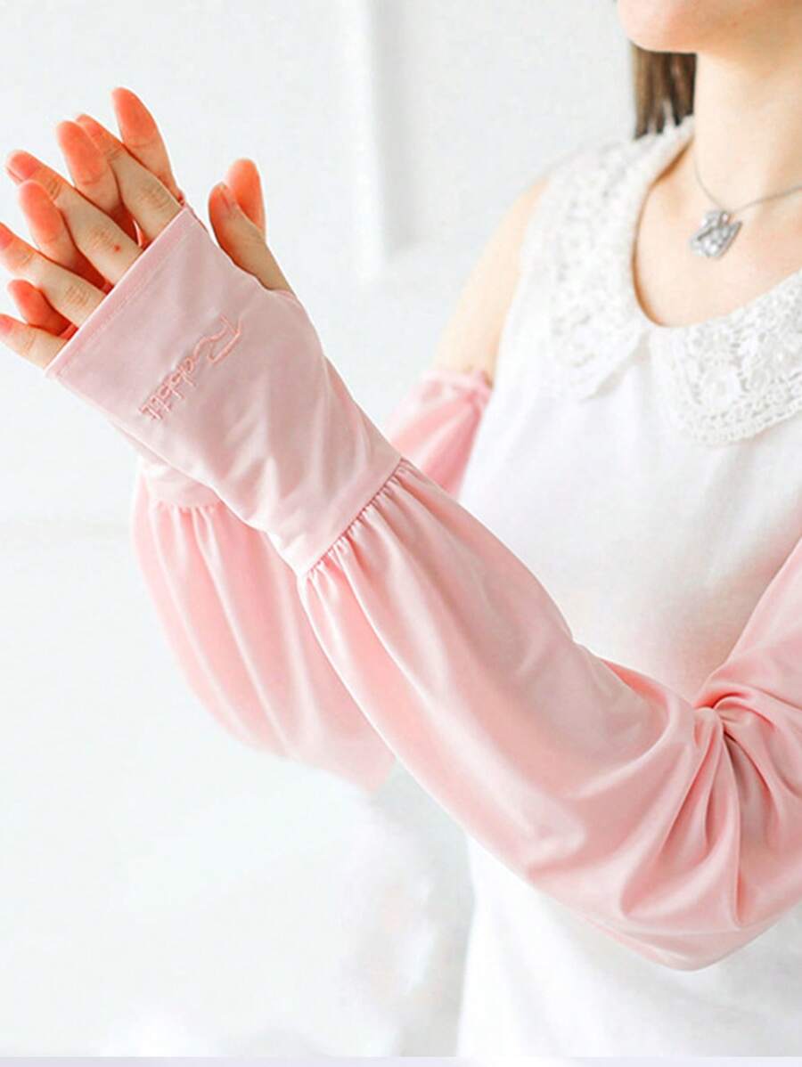 Ice Silk Sleeves. It's Thin And Loose In Summer. Suitable For Driving And Riding Bicycles, Wearing Armsleeves - A - View 1