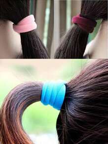 100pcs Medium & Large Size High Elasticity Hair Ties, Gentle On Hair, Suitable For Ponytail, Bun And Daily Use
