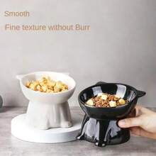 Black Cat Bowl Ceramic Cat Bowl Pet Bowl Pet Supplies Cat Bowl Dog Bowl Macaron Color New Cat And Dog Universal Pet Bowl