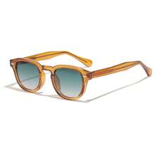 Gafas con montura clásica HBK, estilo de moda casual, retro ovalado, color único, decoración diaria y de ocio para primavera y verano, con empaquetado completo para playa, vacaciones, exterior y viajes - K39768 - Ver 22
