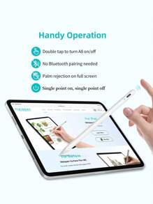 Stylus Pen Compatible With Apple Pencil Ipad Pro 13 12.9 11 6th 2024 Air 5 4 3 M2 M4 Mini 6 10 9 7 8th 9th 10th Generation Tablet Touch Pens