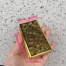 Gold Color Metal Cigarette Case For Women Luxury Metal Carved Cigarette Case Smoke Box High Quality Ladies Smoke Boxes Birthday Gifts Valentine's Day Gift