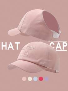 Casquette de baseball pour enfants pour le printemps et l'été, casquette de baseball à sommet vide pour filles, chapeau de soleil avec protection UV pour queue de cheval, chapeau de soleil pour le printemps et l'automne pour les activités de plein air quotidiennes, pour enfants de 3 à 10 ans