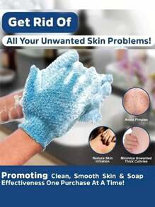 2/4 pezzi Guanti da bagno, Asciugamani da bagno, Guanti esfolianti da bagno, Asciugamani da bagno doppia faccia per massaggio, Spugne per il bagno con gel doccia, Perfetti strumenti per la pulizia del corpo, adatti per uso domestico