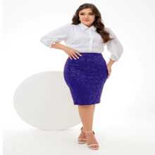 AVI Moda Crista Women Skirts - Royal Blue - View 1