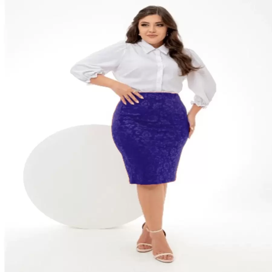 AVI Moda Crista Women Skirts - Royal Blue - View 1