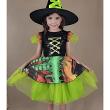 Vestido de bruja sin gorro - Negro - Ver 3