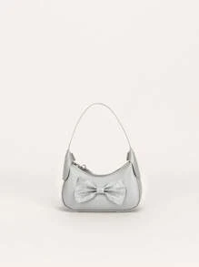 1 pieza Mini bolso de mano con decoración de moño lindo para bebé niña - mini bolso - Ver 12