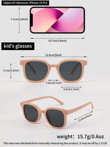 4 副儿童时尚眼镜套装，各种镜框形状组合，方形和椭圆形镜框，颜色鲜艳，适合男孩、女孩、日常配饰、旅行、节日、派对装饰和摄影道具