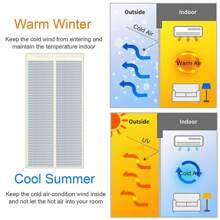 Magnetic Thermal Insulation Door Curtain, Prevents Cold/Heat Air From Entering, Suitable For Air-Conditioned Or Heated Rooms, Home Kitchens - Transparent