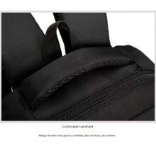 Mochila de hombre resistente con diferentes colores,con 3 compartimentos,cierres dobles,cinta acolchonadas y cinta ajustable - Rojo - Ver 4