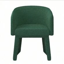 Modern Style Simple And Elegant Chair, Green Leisure Chair, Suitable For Dining/Bedroom/Living Room/Reception Desk (Assembly Required)-Green - Green - View 8