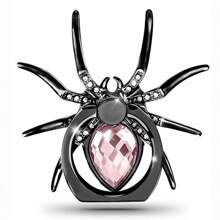 1 Stück kreatives Spinnen-Design glänzender Fingerring Handyhalter, 360° drehbarer polierter Metallgriff Handyring Griff, geeignet für Smartphones, Geschenk zum Geburtstag/Ostern/für Freund/in, kompatibel mit iPhone, Android-Handy, Geschenk für Geburtstag, Familie, Freunde Fingerring Halterung, Handygriff, Handyzubehör