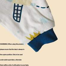 Túi ngủ cho bé bằng cotton mềm mại, họa tiết hoạt hình, độ dày 1.0 Tog, thấm hút mồ hôi và thoáng khí, tay áo có thể tháo rời, thích hợp cho mùa xuân và mùa hè. - Nhiều màu - Xem 7