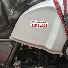 我在这里为红旗、淫秽贴纸、书呆子贴纸 - 非常适合水瓶、笔记本电脑和汽车 - 独特的生日礼物创意、可爱的贴纸 - 彩色 - 查看 5