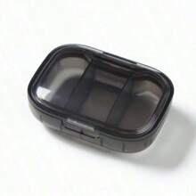1 pieza Mini caja de almacenamiento de píldoras - Ultra compacta, con 3 compartimentos, organizador semanal a prueba de polvo para medicamentos y contenedor  para tabletas para dosis diarias fáciles - Diseño portátil y ligero para viajes o uso en el hogar