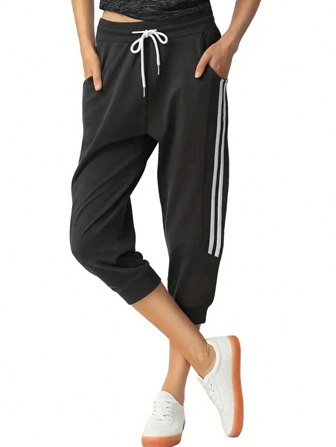 Women's Summer Thin Loose Harem Shorts, Running Pants, Capri Pants