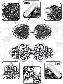 1/4 piezas de broche de alfiler vintage para ropa - capa, capa, cardigan retro, chal, cuello de camisa vestido