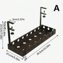Porte-câbles extensible sous le bureau en acier robuste, cache-câbles sous le bureau en métal, support de cordon de bande d'alimentation