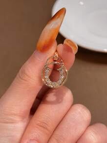 1 pieza Collar de clavícula con colgante de circonita cúbica circular simple de plata de ley 925 para mujeres, joyas finas para regalo de chicas, para la vida diaria, citas y decoración