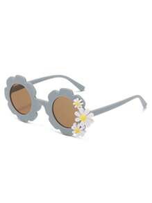 1 Pair Of Cute Children's Flower Shaped Glasses, Suitable For Boys And Girls Traveling, Photo Props, Daily Wear, Birthdays, And Gift Rewards