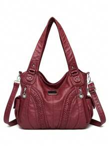 Luxury High Quality Soft Leather Handbags Designer Retro Crossbody Bags For Women Large Capacity Ladies Shoulder Messenger Bag