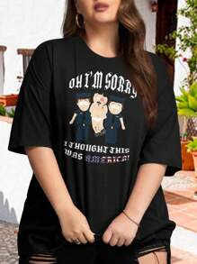 South Park Randy Marsh 'I Thought This Was America' Oversize Women T-Shirt - Butters Cartman Kenny Kyle - 黑色 - 查看 1