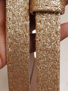 Cinto Feminino brilho strass Fivela Infinito moda Carnaval