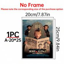 1/6Pcs Home Alone - Movie Posters Wall Arts - 90's Movie Posters - Canvas Wall Decorate - Home Alone Movie Poster For Living Room Bedroom Decor Gifts Birthday Graduation