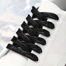 Unisex Flat Color Flash Small White Shoes Canvas Shoes Sneakers LACES